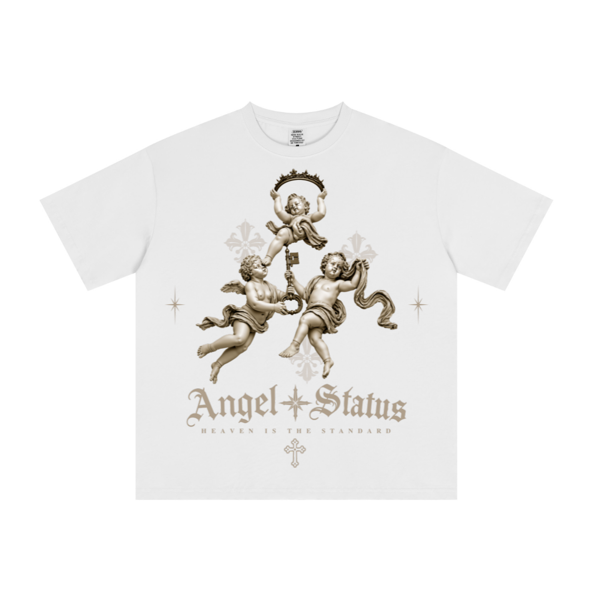 235GSM Men's Low-Shrink Cool-Touch Cotton T-Shirt  White