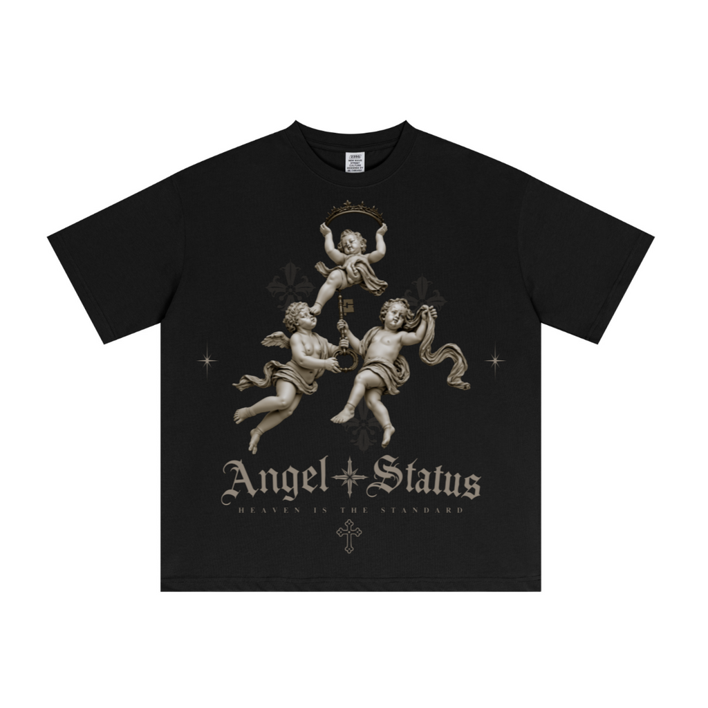 235GSM Men's Low-Shrink Cool-Touch Cotton T-Shirt Black
