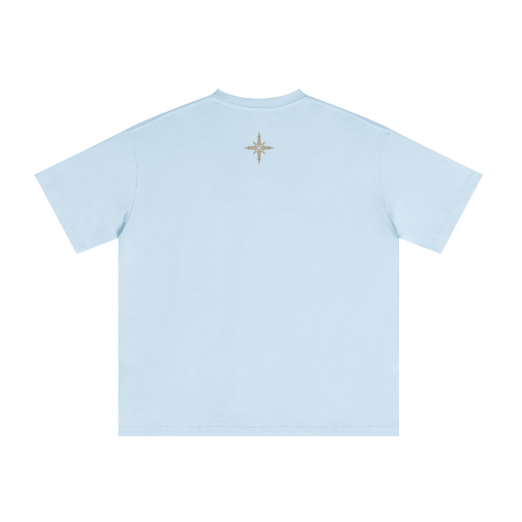 235GSM Men's Low-Shrink Cool-Touch Cotton T-Shirt Light blue
